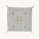 Sabra Cactus Silk Pillow | White - Apartment F