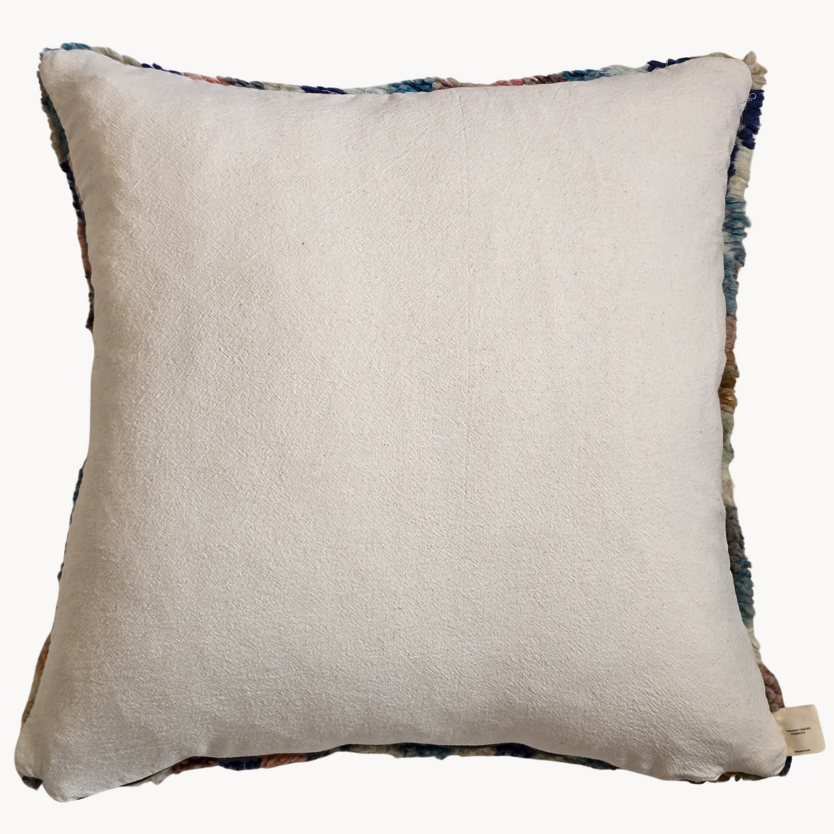 Blue Upcycled Moroccan Wool Pillow - Apartment F