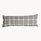 Moroccan Mint Plaid Blanket Pillow | Long Lumbar - Apartment F