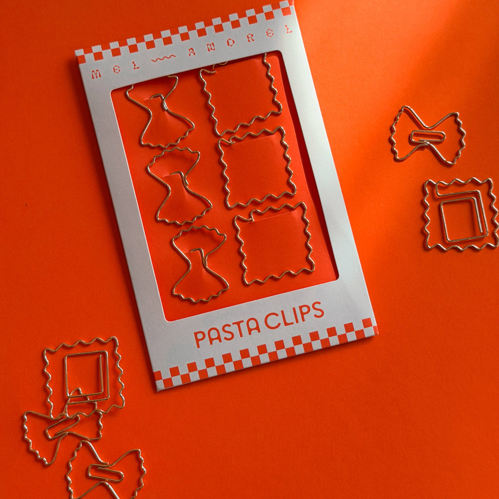 Pasta Paper Clips - Ravioli + Farfalle - Apartment F