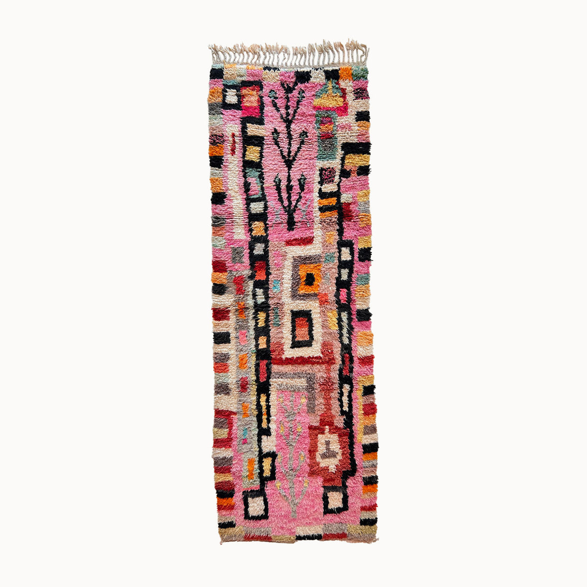 Elamria Contemporary Moroccan Rug | 3'4" x 10'4" - Apartment F