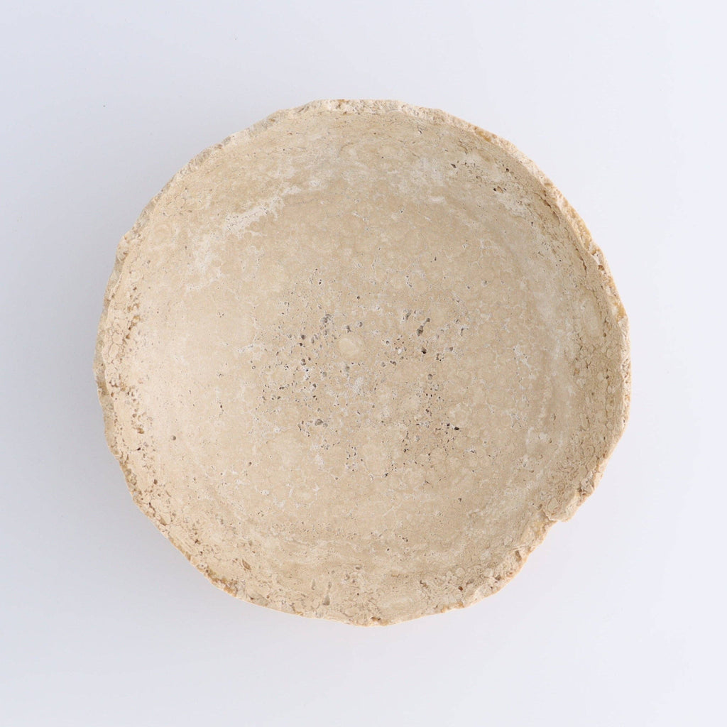 Handcrafted Travertine Bowl - Apartment F
