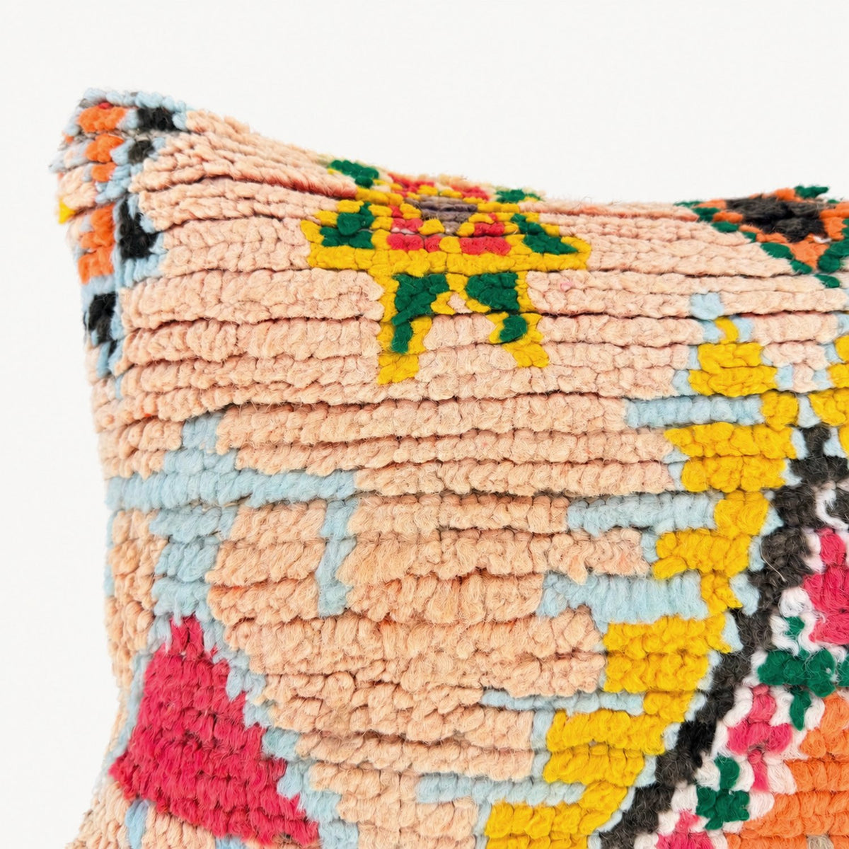 Jourdan Moroccan Rug Pillow No. 6 wool detail