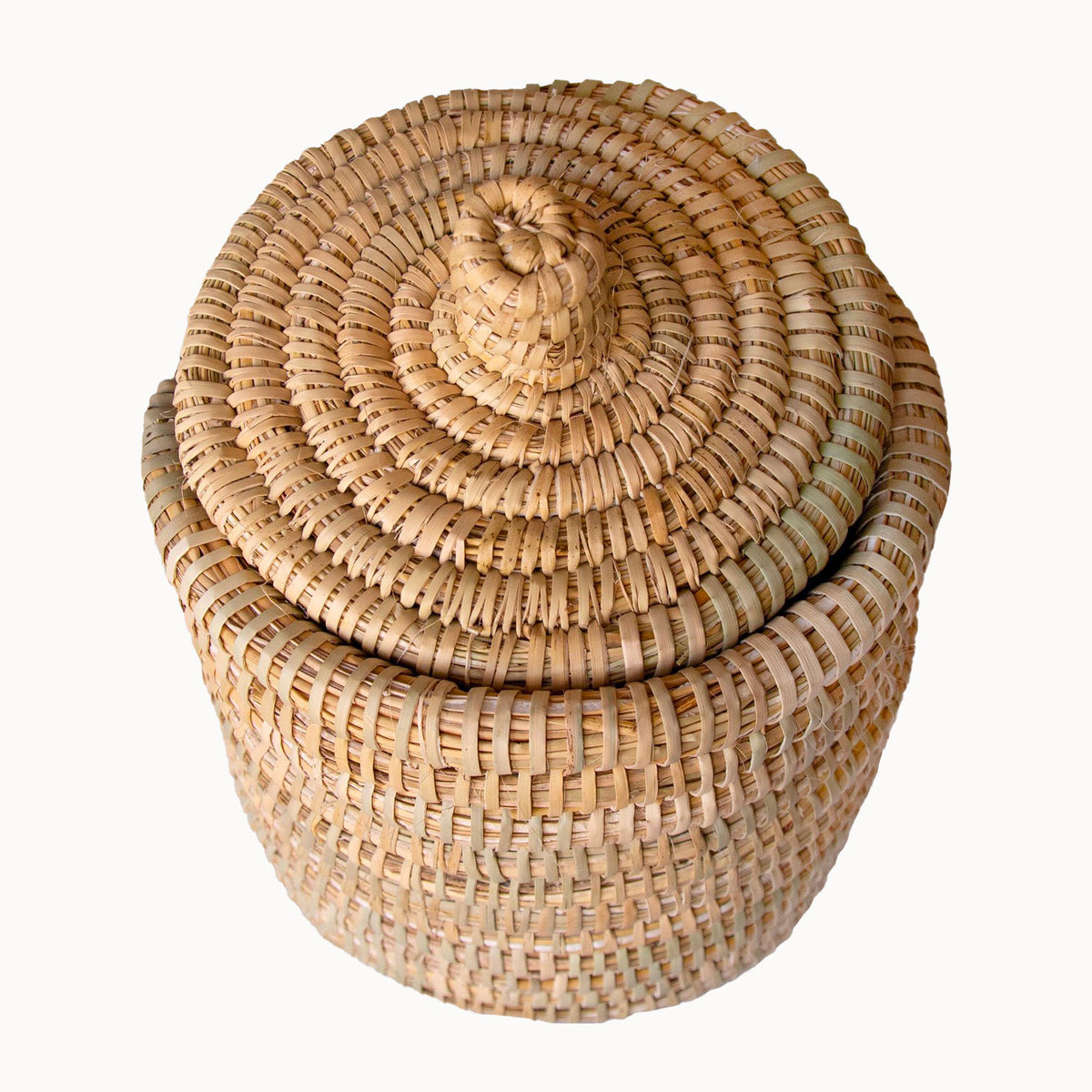 Palm Lidded Storage Baskets - Apartment F