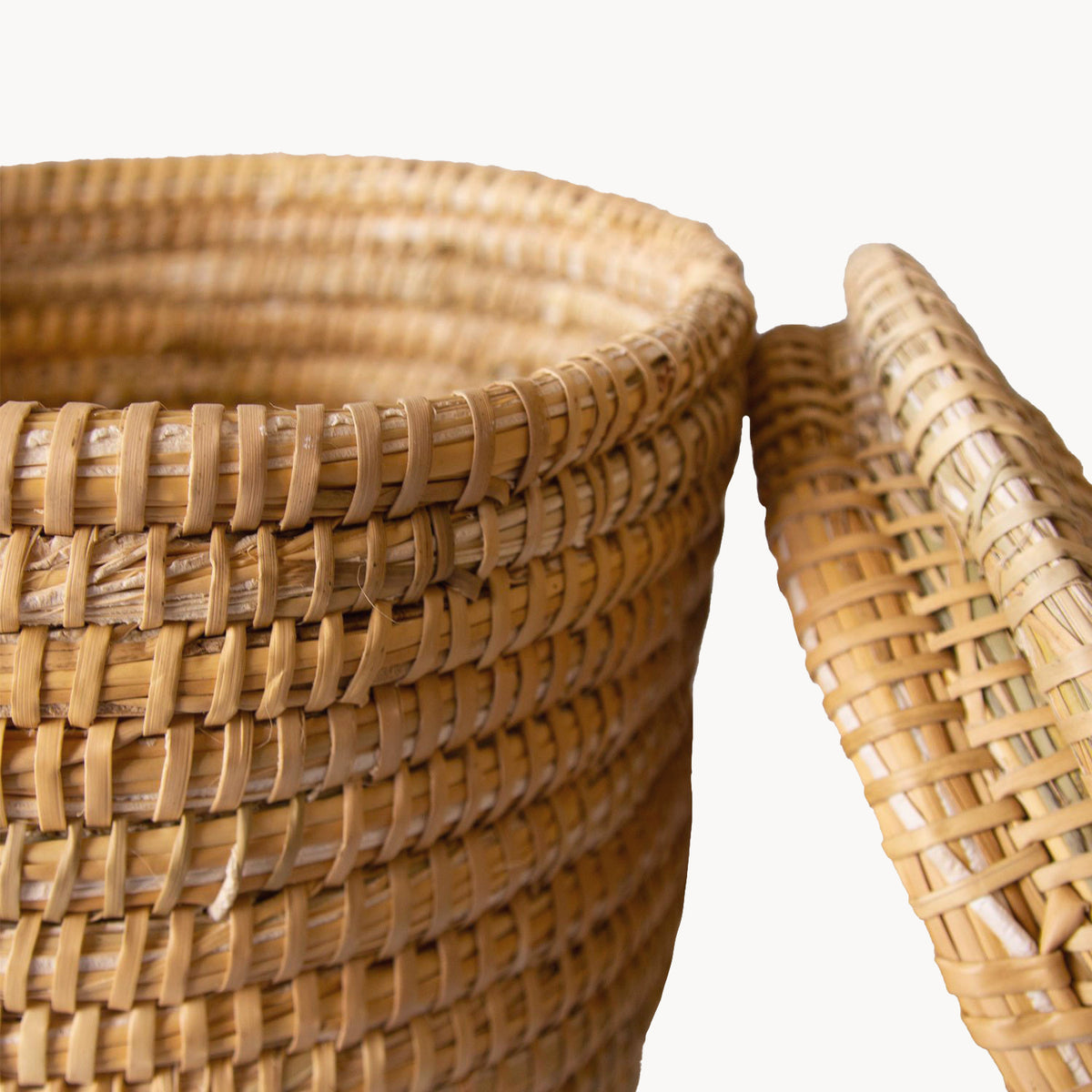 Palm Lidded Storage Baskets - Apartment F