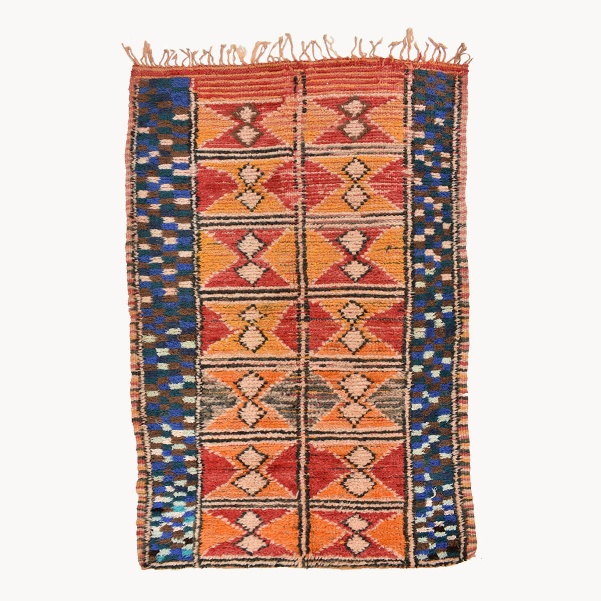 Chama Hand-Knotted Wool Moroccan Rug | 4'1" x 8' - Apartment F