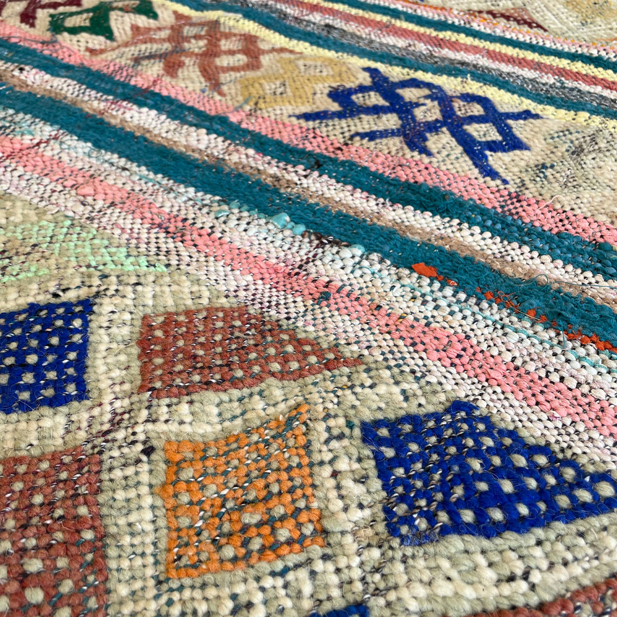 Sid Vintage Moroccan Kilim Rug | 4’1” x 8’9” - Apartment F