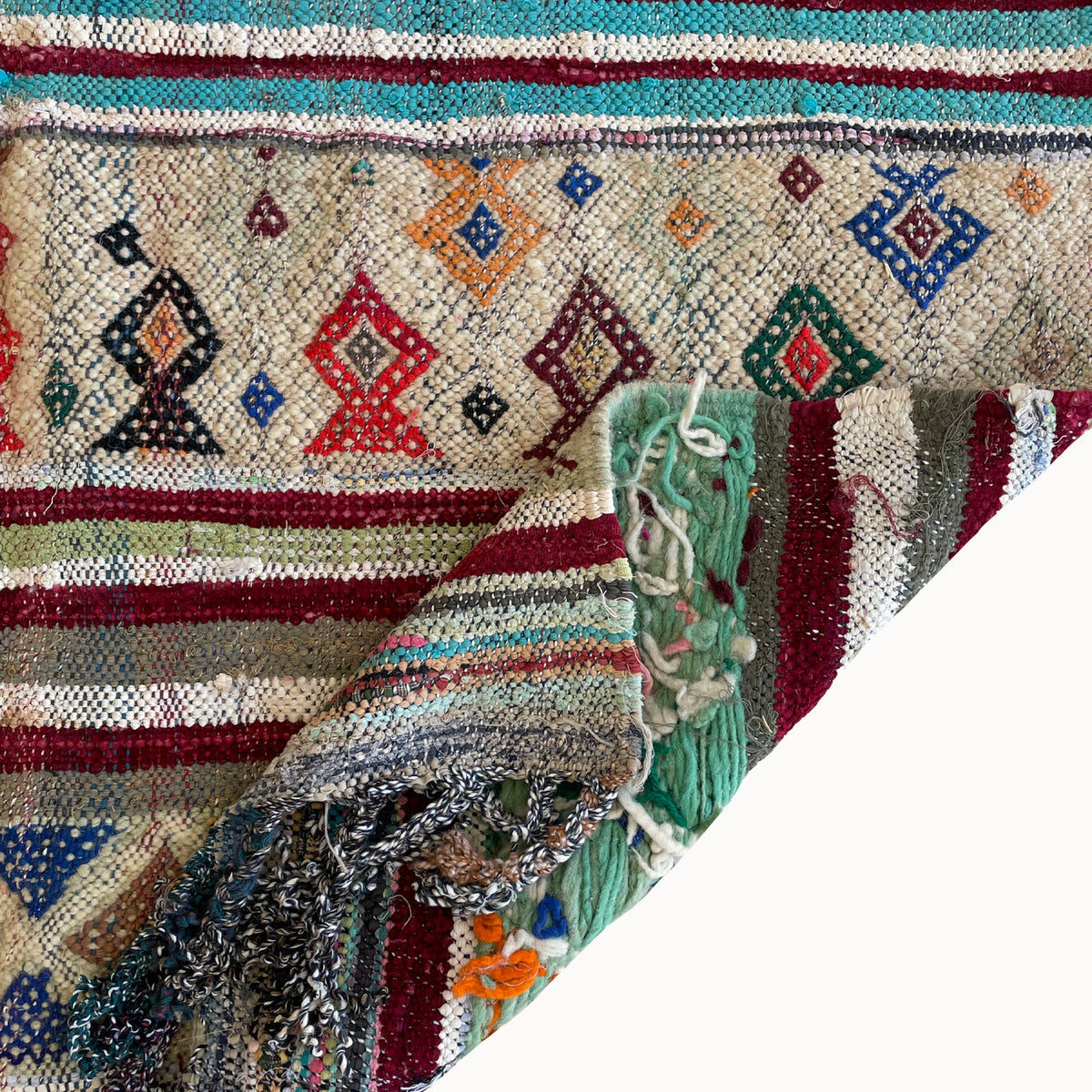 Sid Vintage Moroccan Kilim Rug | 4’1” x 8’9” - Apartment F