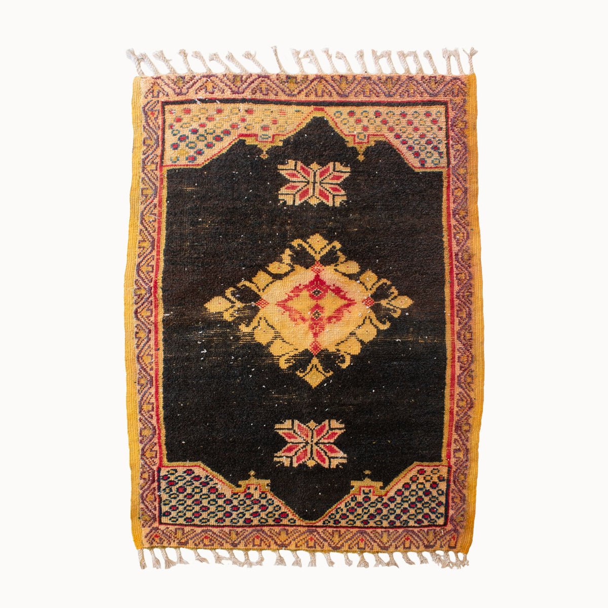 Vintage Moroccan Taznakht Rug | 3'4" x 4'11" - Apartment F