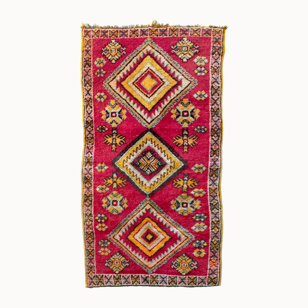 Cris Vintage Moroccan Taznakht Rug | 3'4" x 6'3" - Apartment F