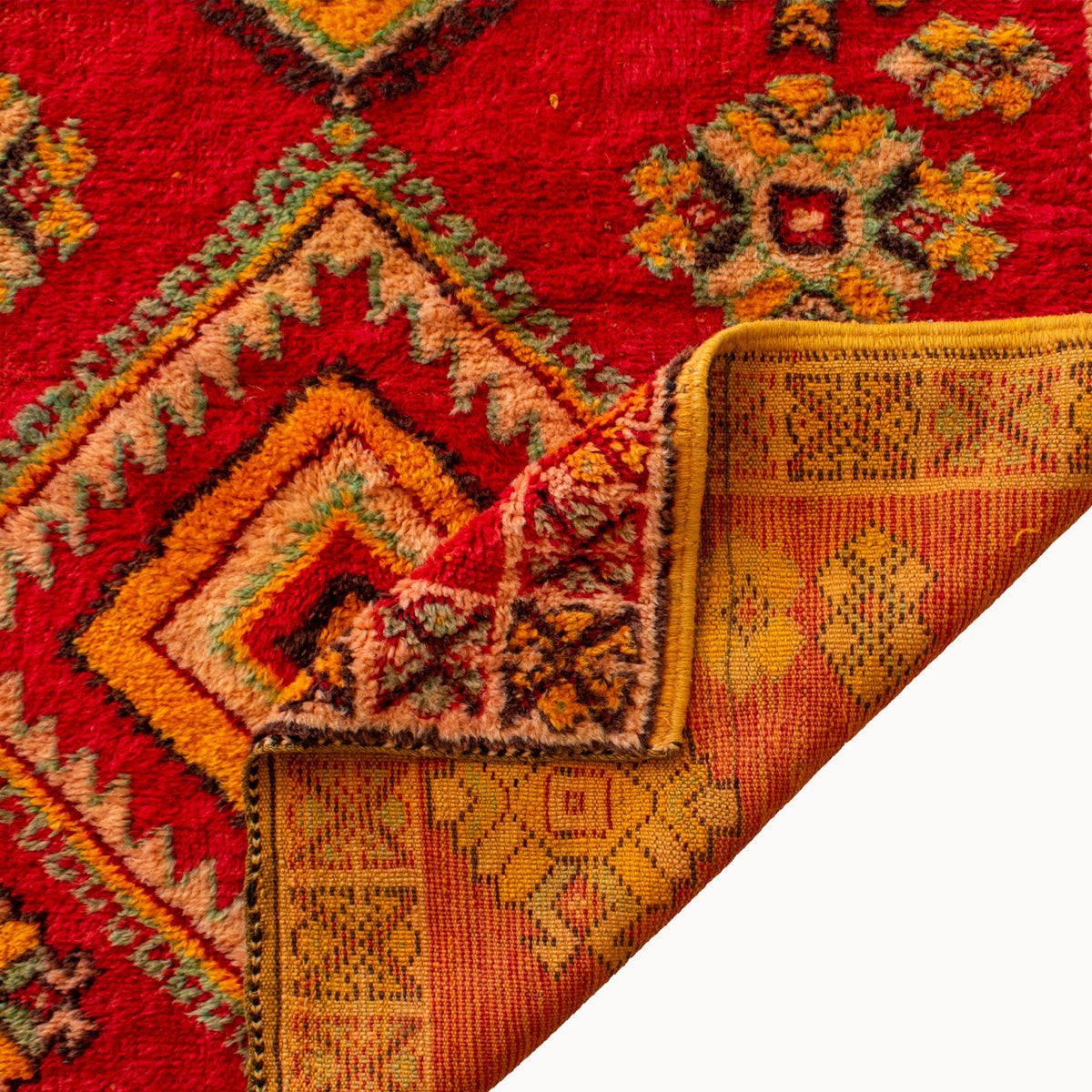 Cris Vintage Moroccan Taznakht Rug | 3'4" x 6'3" - Apartment F