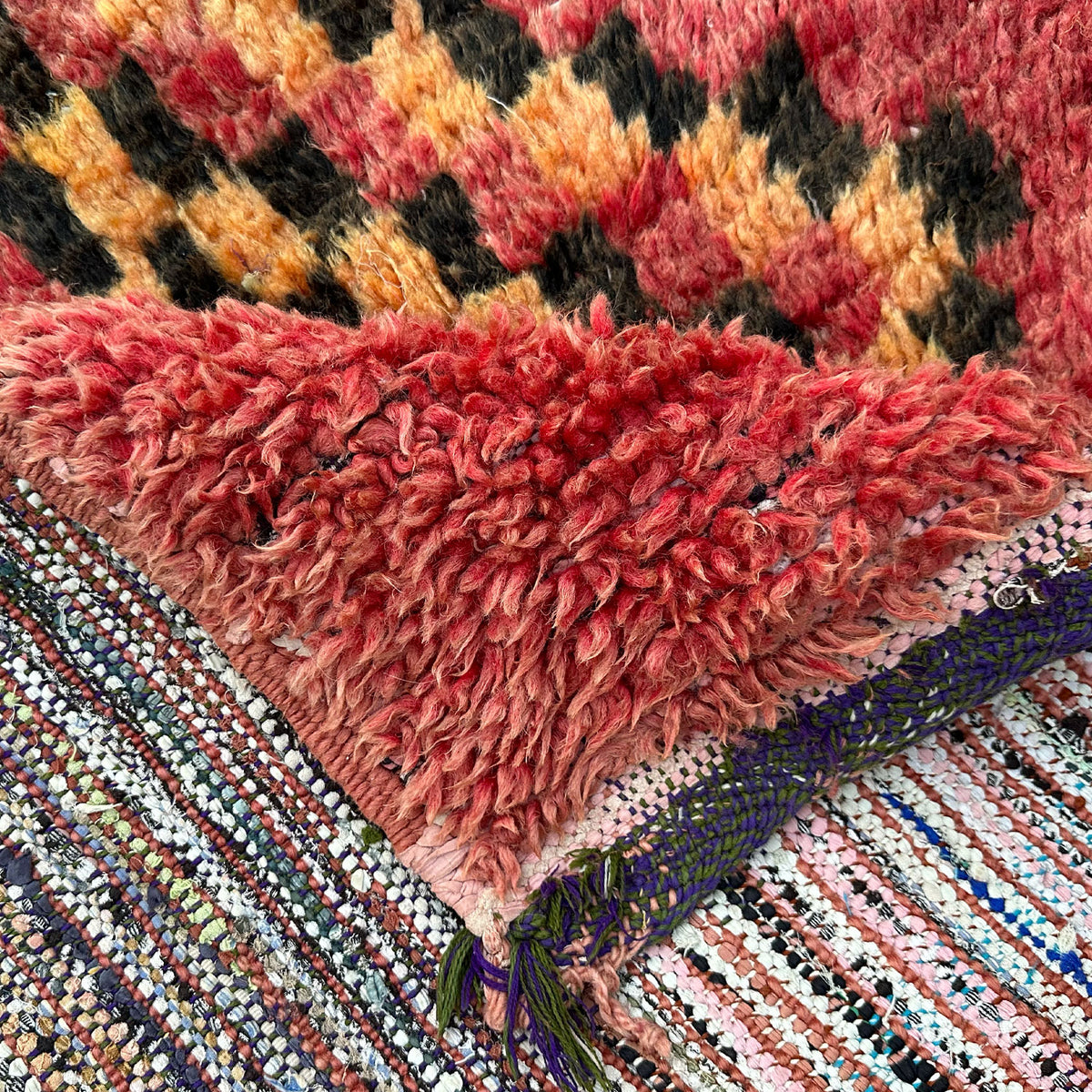 Sine Vintage Moroccan Runner Rug | 3'7" x 6'6" - Apartment F