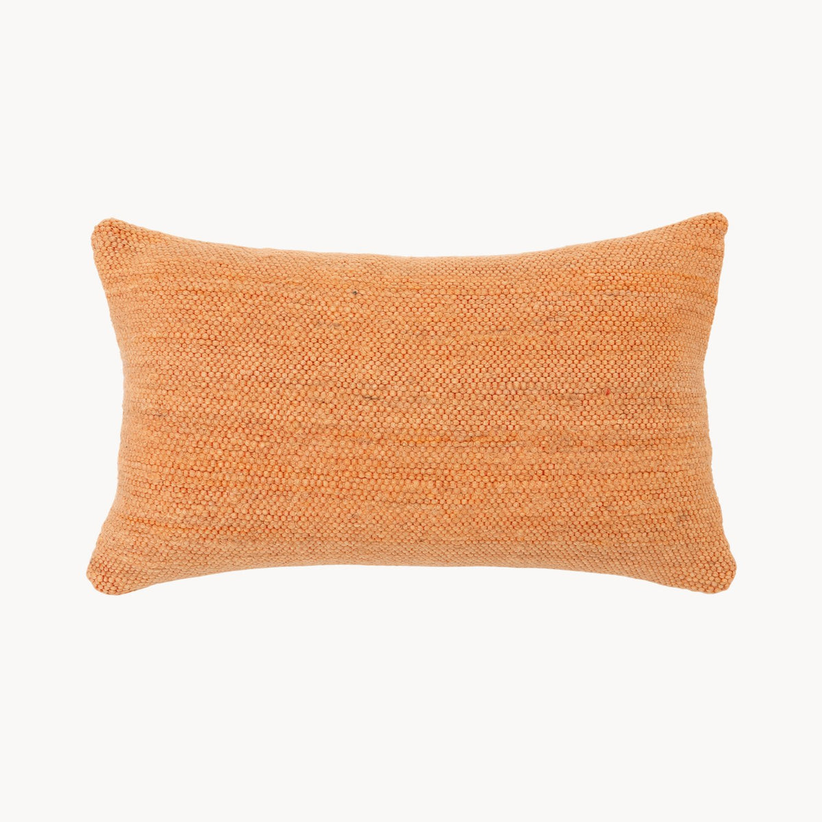 Sunset Stripe Wool Lumbar Pillow — pillow back