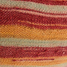 Sunset Stripe Wool Lumbar Pillow — weave detail