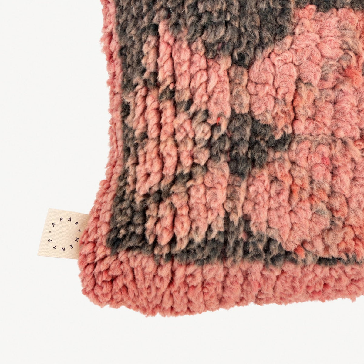 Tilda Moroccan Rug Pillow Lumbar — corner closeup