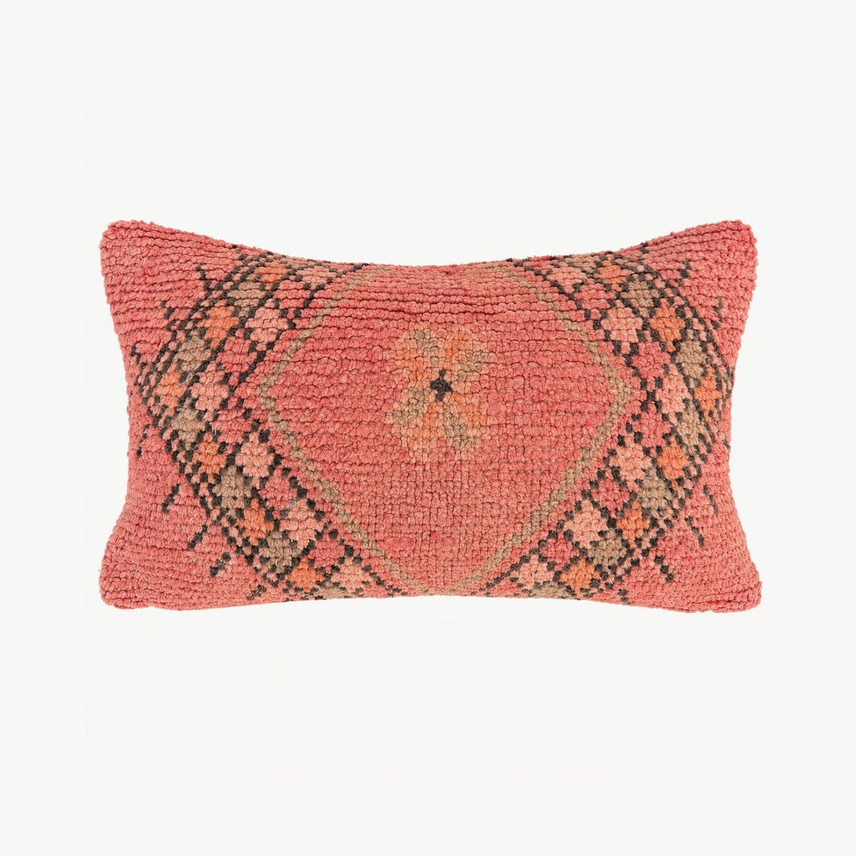 Tilda Moroccan Rug Pillow Lumbar — No. 5 front