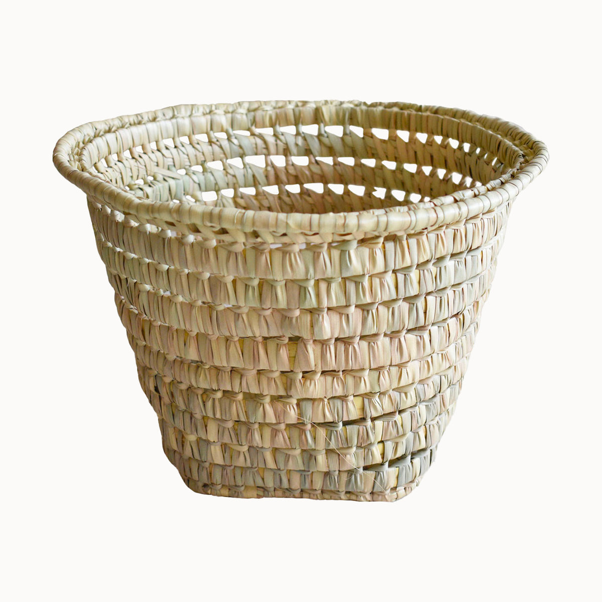 Handwoven Palm Waste Basket - Apartment F