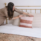 Bordeaux Striped Handwoven Pillow - Apartment F