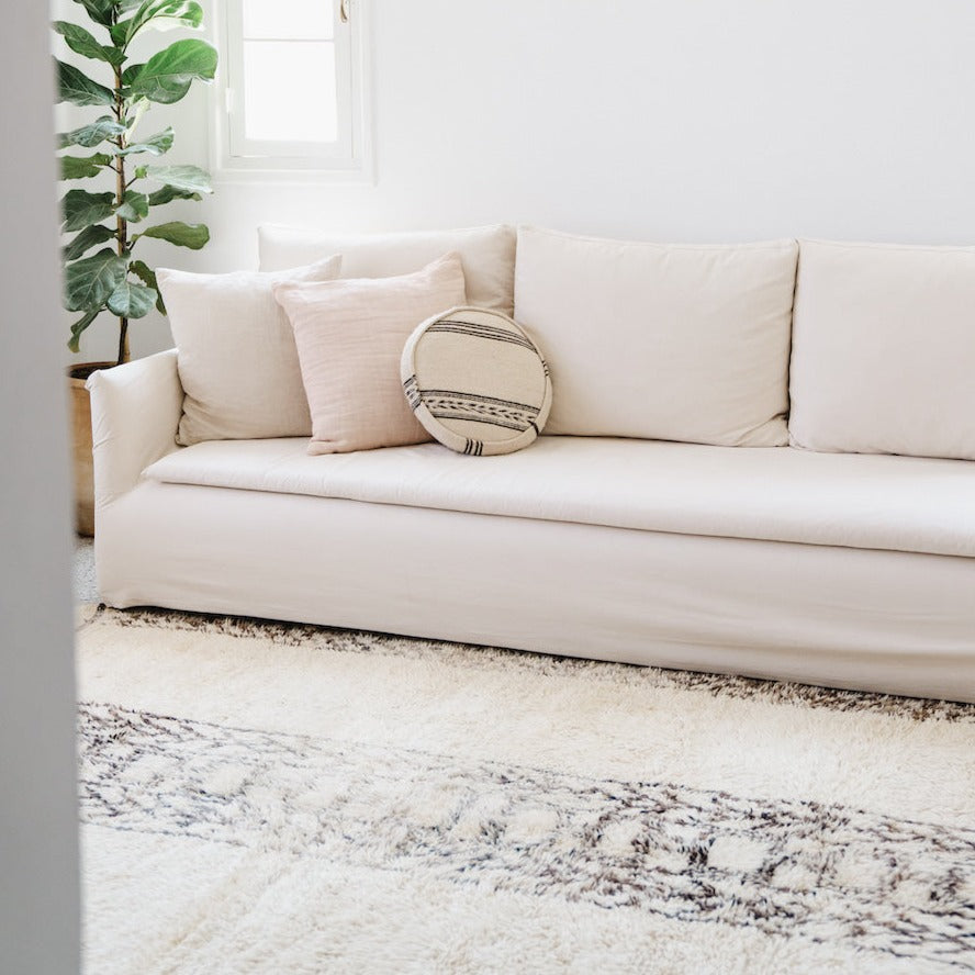 Mamoun Vintage Beni Ourain Rug | 6'3" x 8'8" - Apartment F
