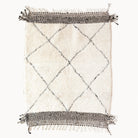 Ziri Contemporary Moroccan Beni Ourain Rug | Multiple Sizes - Apartment F