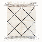 Ziri Contemporary Moroccan Beni Ourain Rug | Multiple Sizes - Apartment F