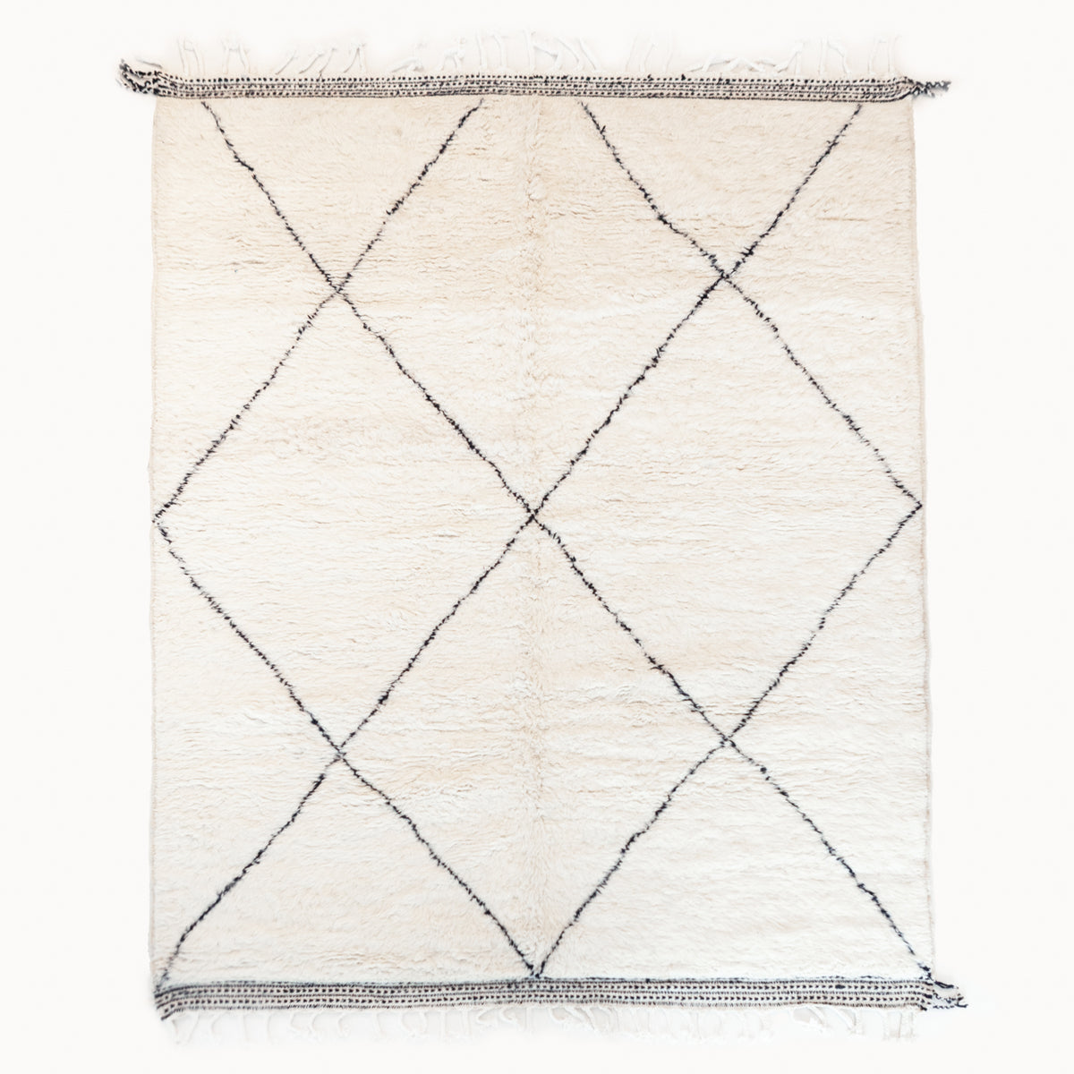 Ziri Contemporary Moroccan Beni Ourain Rug | Multiple Sizes - Apartment F