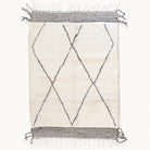 Ziri Contemporary Moroccan Beni Ourain Rug | Multiple Sizes - Apartment F