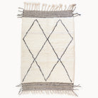Ziri Contemporary Moroccan Beni Ourain Rug | Multiple Sizes - Apartment F