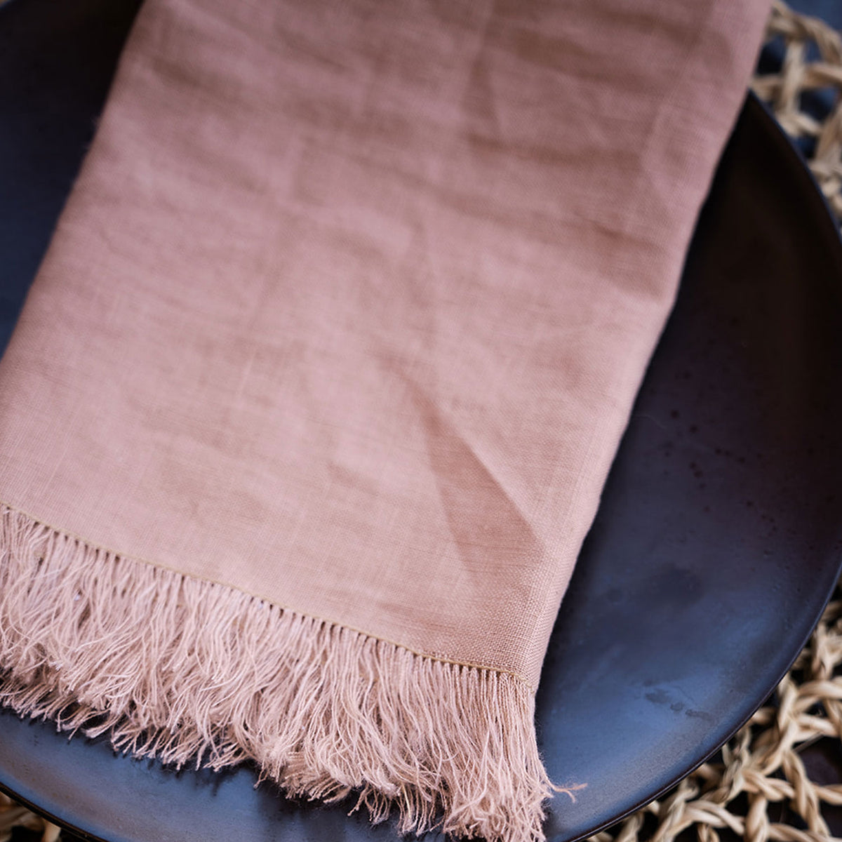Fringe Linen Napkins | Set of 2 - Apartment F