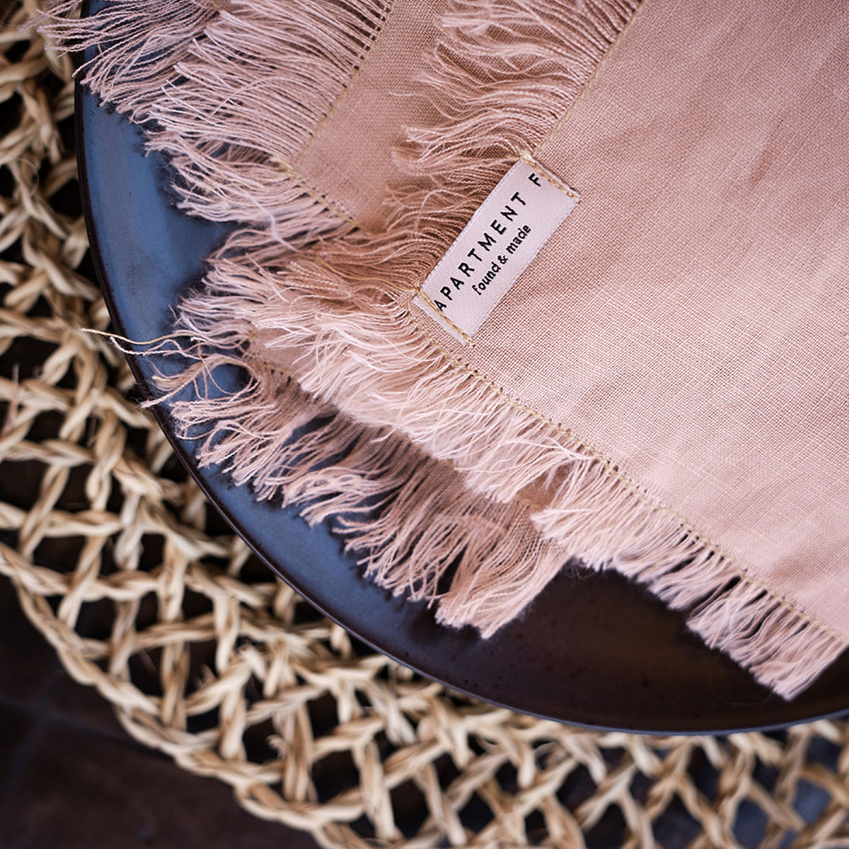 Fringe Linen Napkins | Set of 2 - Apartment F