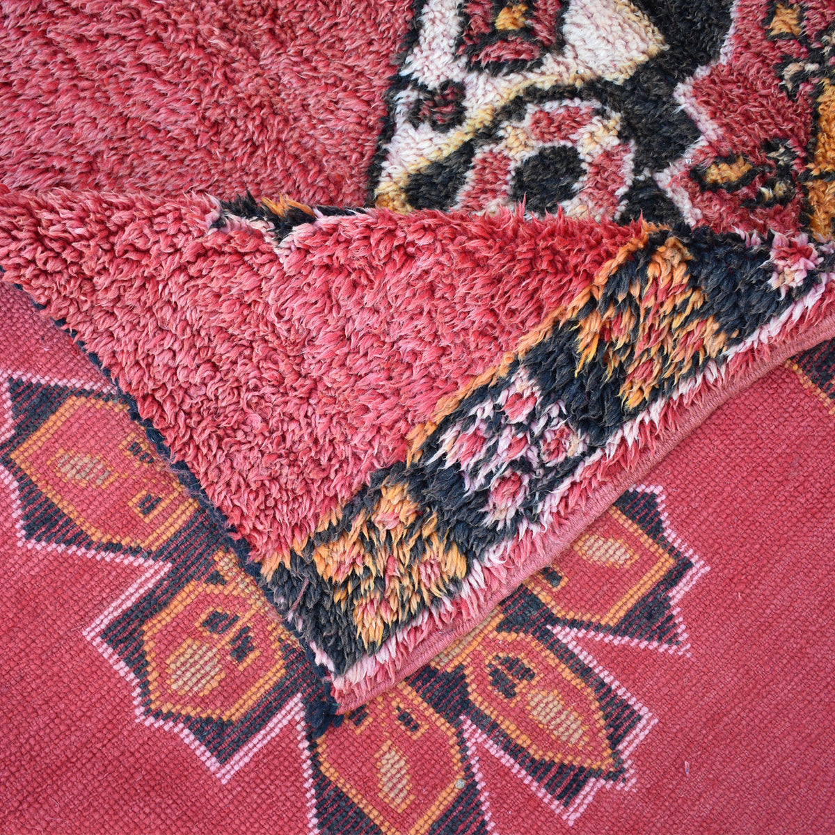 Fatna Vintage Moroccan Wool Rug  | 5'3" x 8'2" - Apartment F